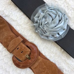 Bundle OS stretchy belts flower belt buckle